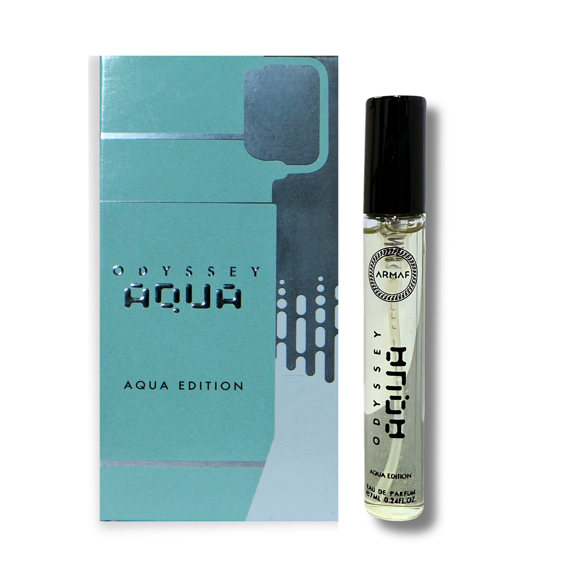 Armaf Odyssey Aqua Eau De Parfum (EDP) 7ML - Woody Aromatic Long-Lasting Fragrance for Men - Trial Pack