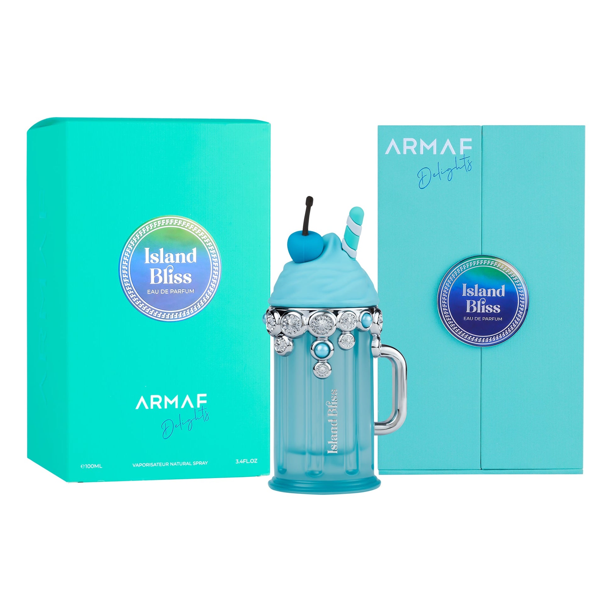 Armaf Delights Island Bliss Eau De Parfum (EDP) 100ML - Tropical Floral Fruity Perfume for Women with Coconut, Vanilla & Wild Berries