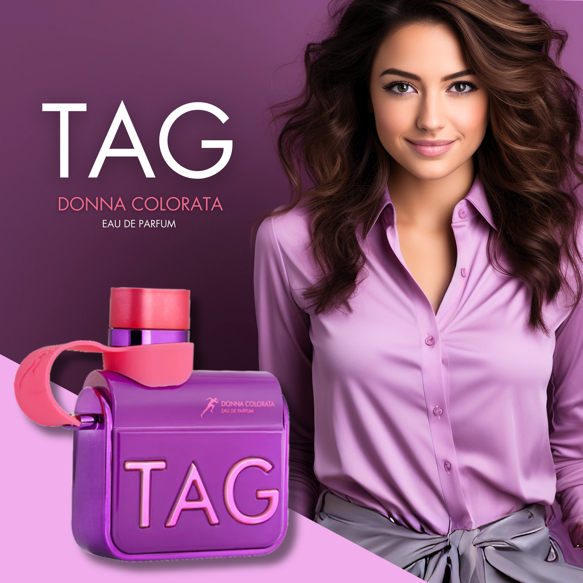Armaf Tag Her Donna Colorata Purple Eau De Parfum 100ML - Confident & Colorful Women's Fragrance