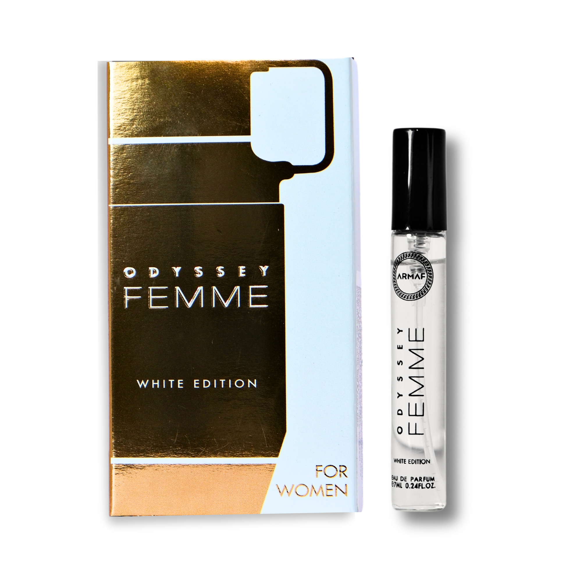 Armaf Odyssey Femme White Edition Eau De Parfum (EDP) 7ML - Oriental Floral Long-Lasting Fragrance for Women - Trial Pack