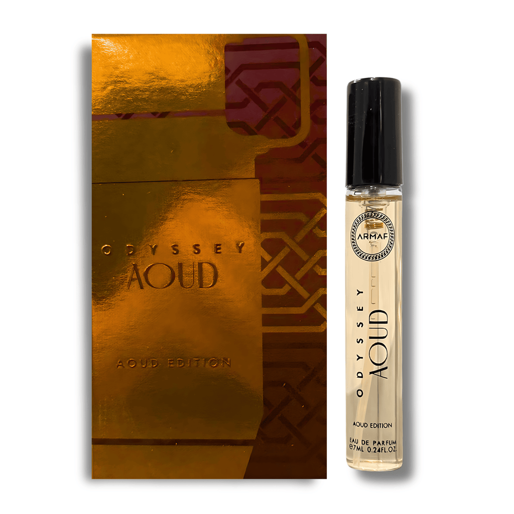Armaf Odyssey Aoud Eau De Parfum (EDP) 7ML - Woody Spicy Long-Lasting fragrance for Men - Trial Pack