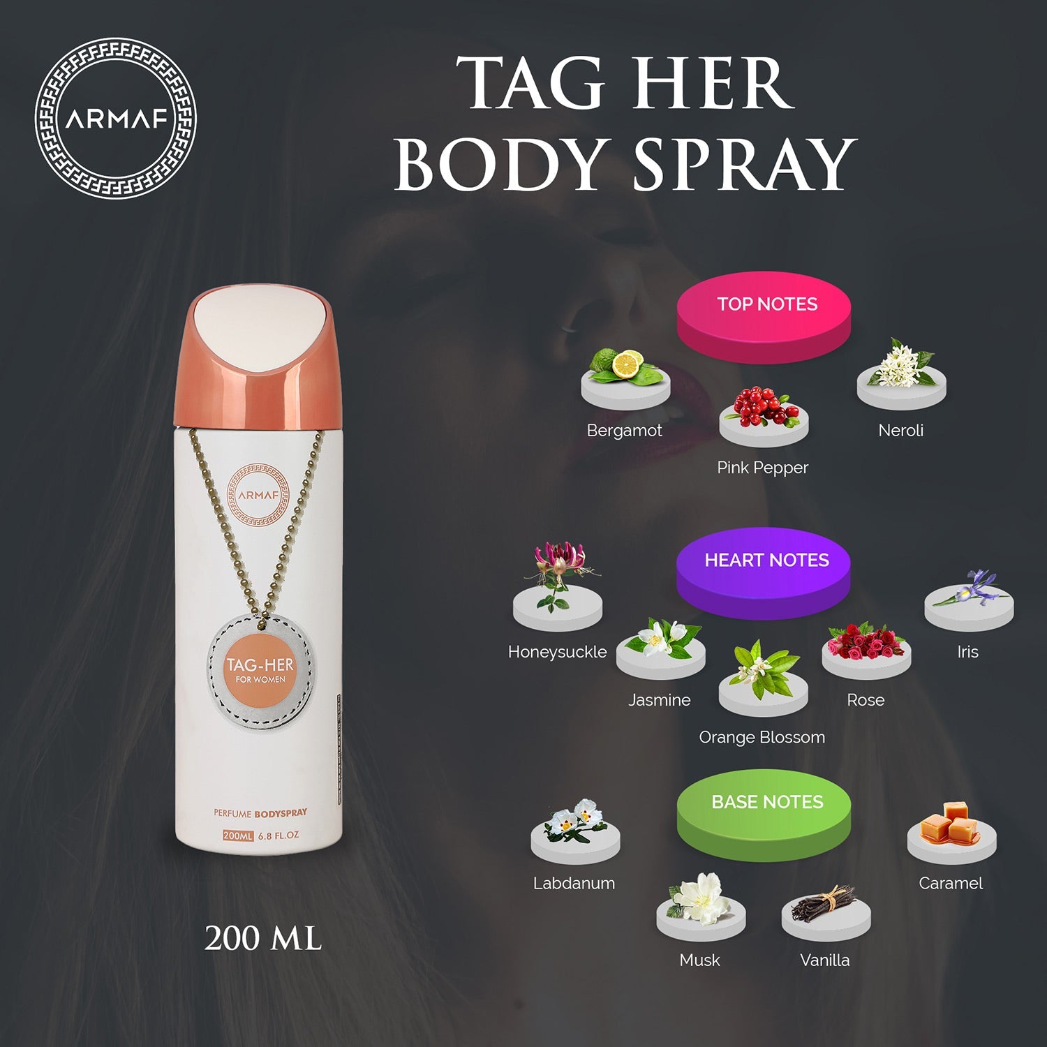 Armaf Tag Her Perfume Body Spray 200ML