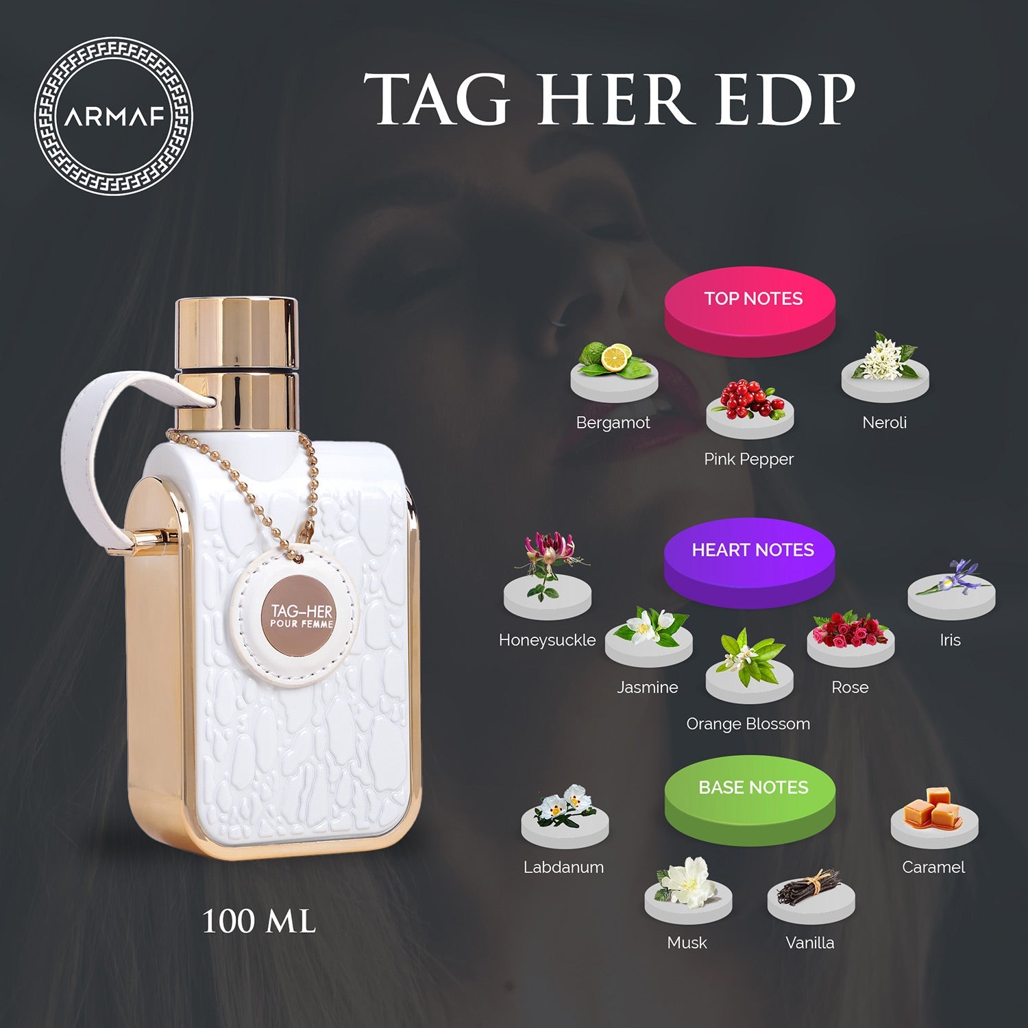 Armaf Tag Her Pour Femme Eau De Parfum 100ml - Luxurious Oriental Floral Fragrance