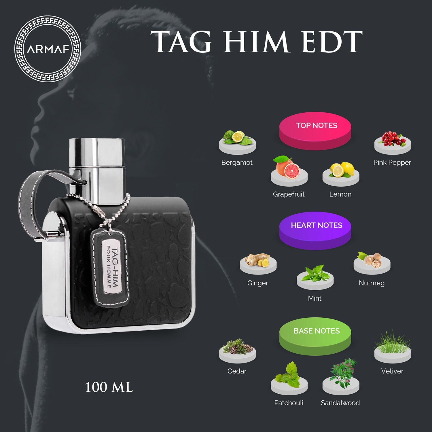 Armaf Tag Him Eau De Toilette (EDT) 100ml – A Vibrant and Energizing Masculine Fragrance