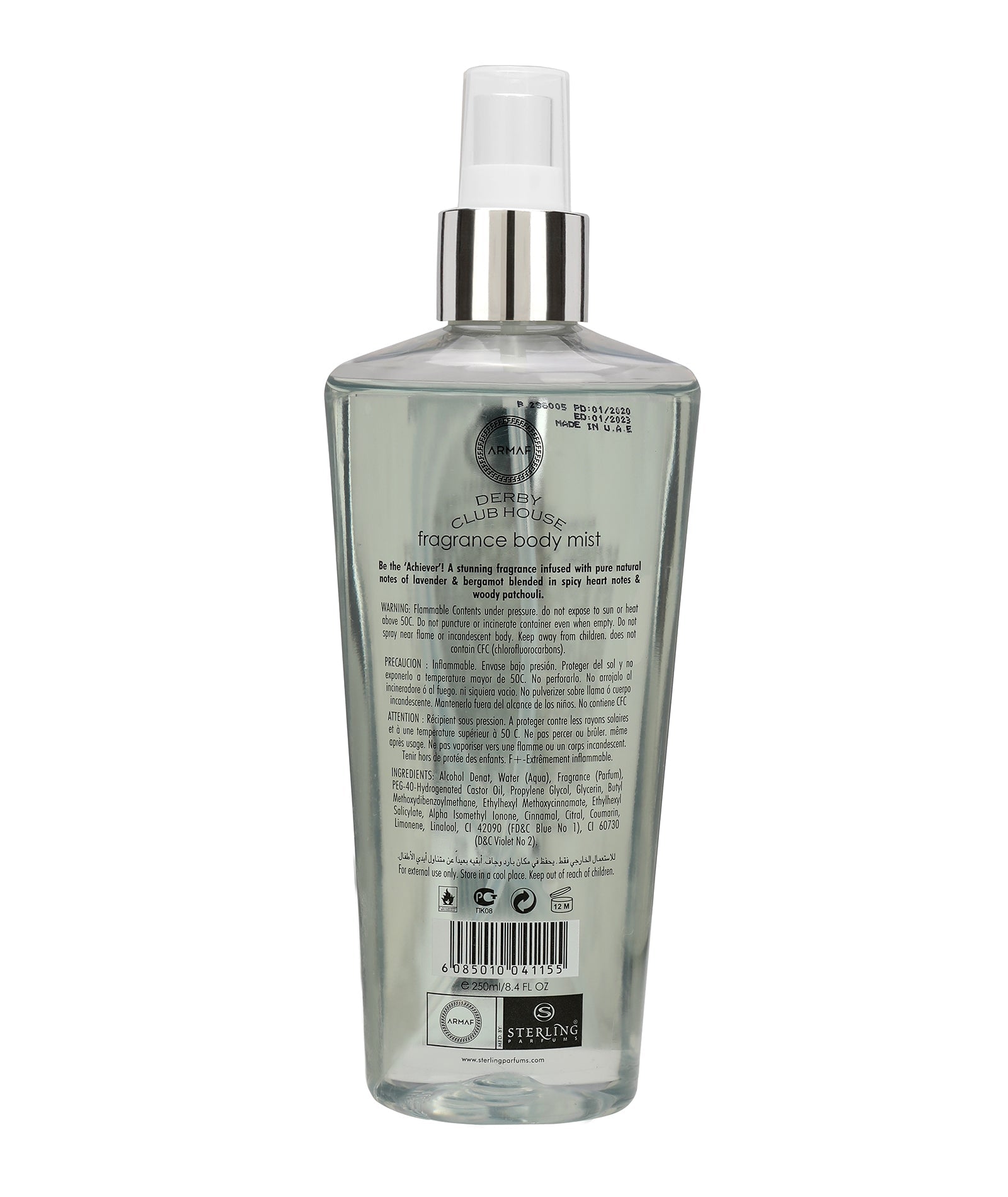 Armaf Derby Club House For Men Fragrance Body Spray 250ML